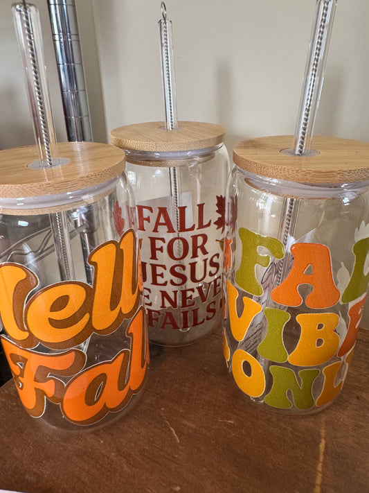 Pretty and Personalized Glass Tumblers