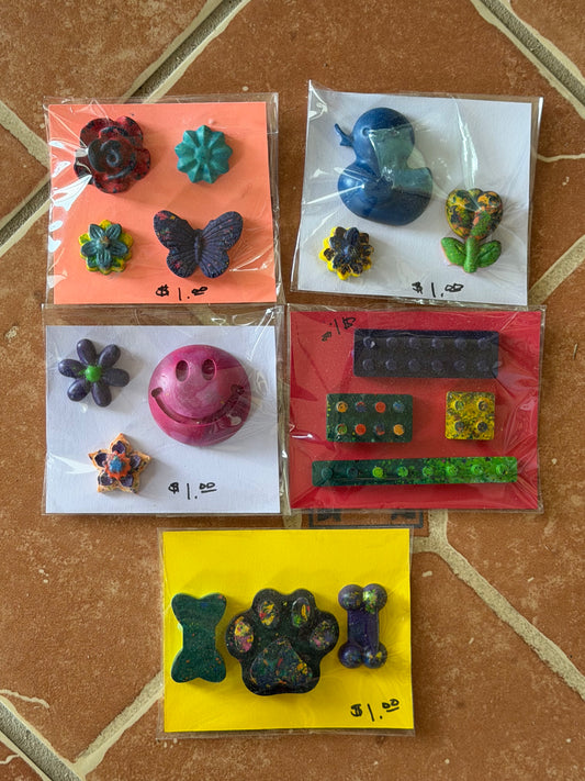 hand made crayon packets