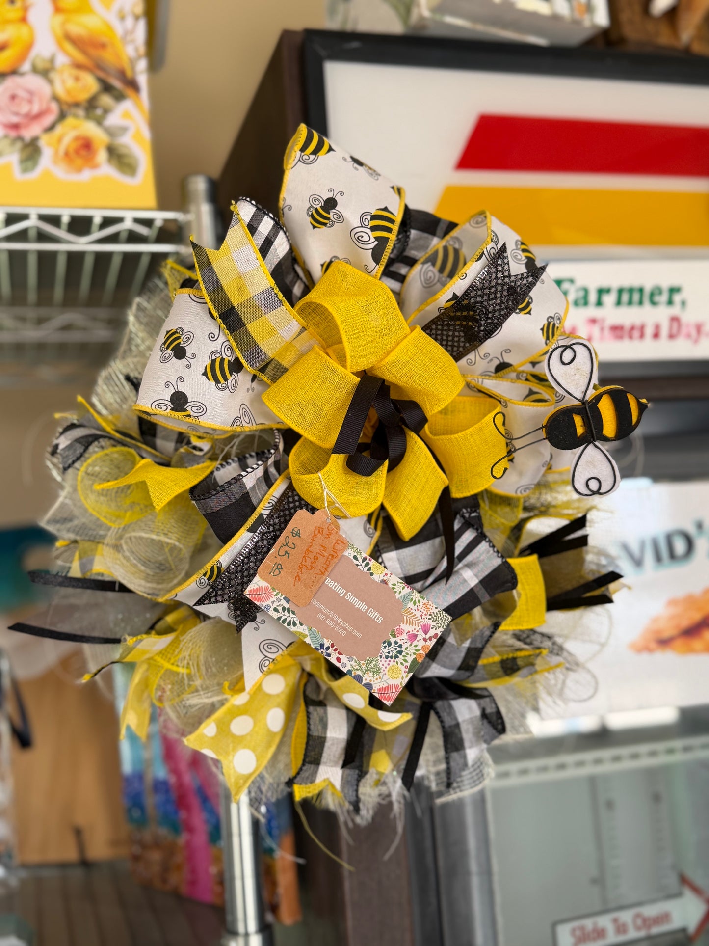 Honey Bee Wreath