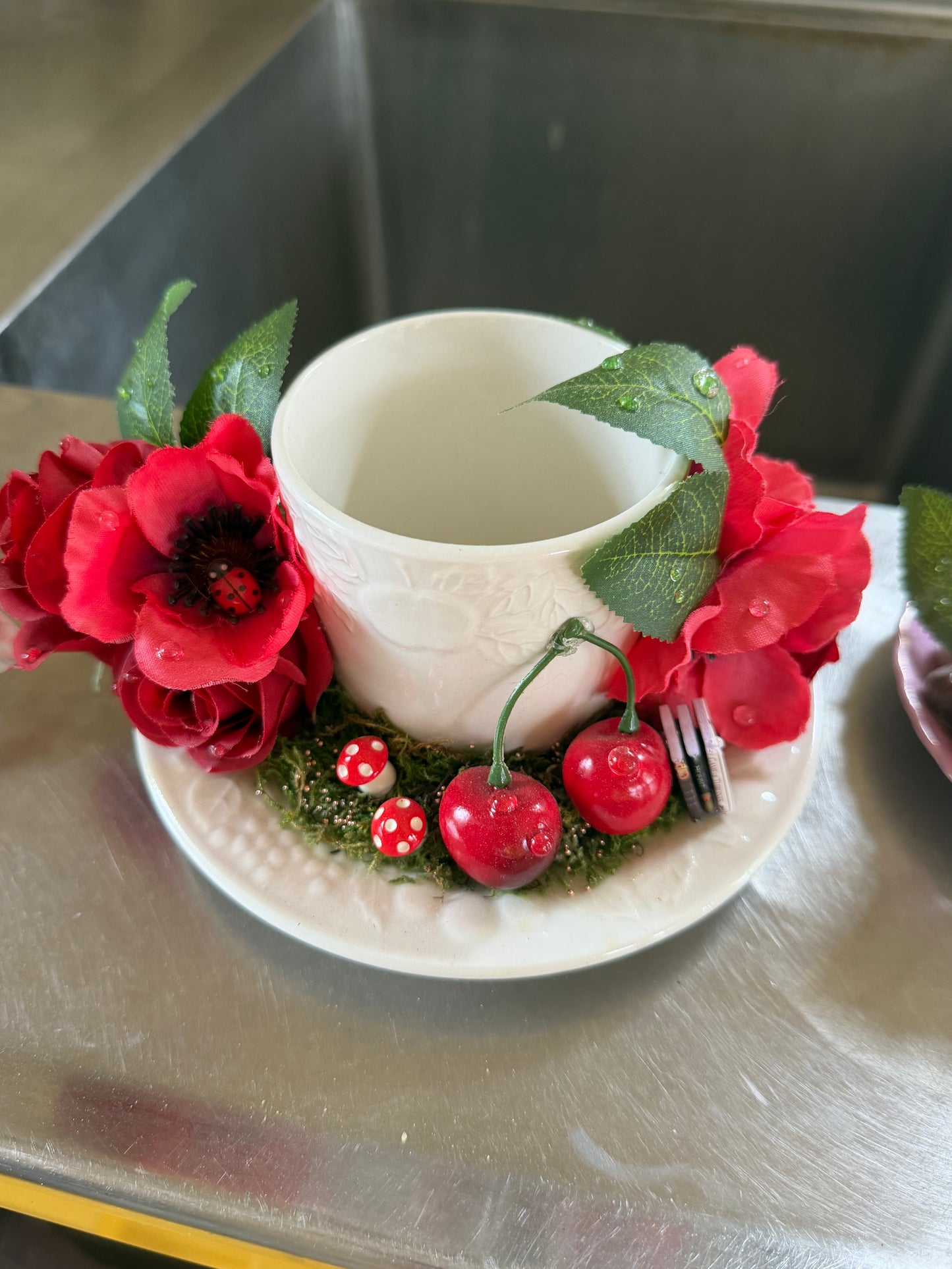 Poppy Rose Tea Cups